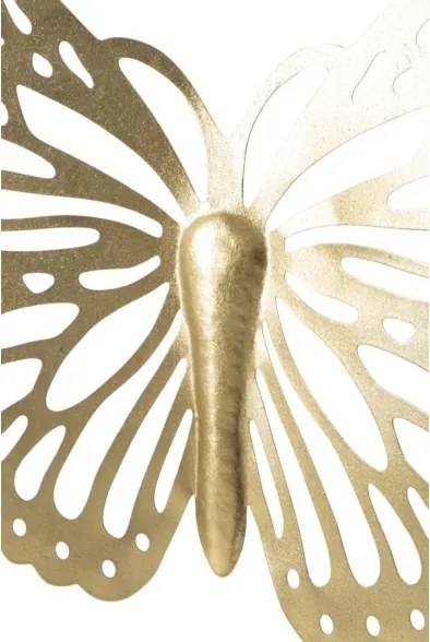 Pannello decorativo Farfalla da muro 43x2x35 cm gold