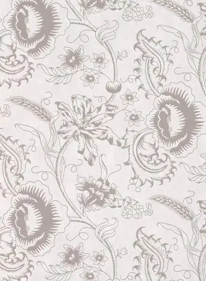 Little Greene Carta da parati Woodblock Mono - Dolphin