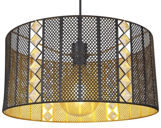 Globo 15450H - Lampadario a sospensione con filo ABINY 1xE27/60W/230V oro/nero