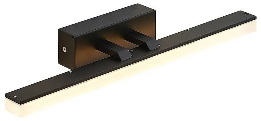 Lucande - Lisana LED Applique da Parete IP44 L46 Nero Lucande