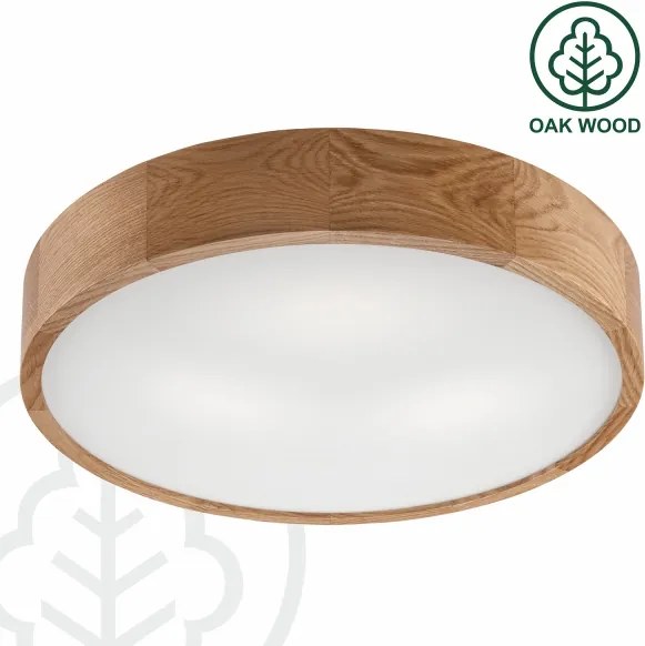 Brilagi - Plafoniera da soffitto LED RGBW dimmerabile CARVALHO, 3xE27/9W/230V, Wi‑Fi, finitura rovere, Ø 47,5 cm