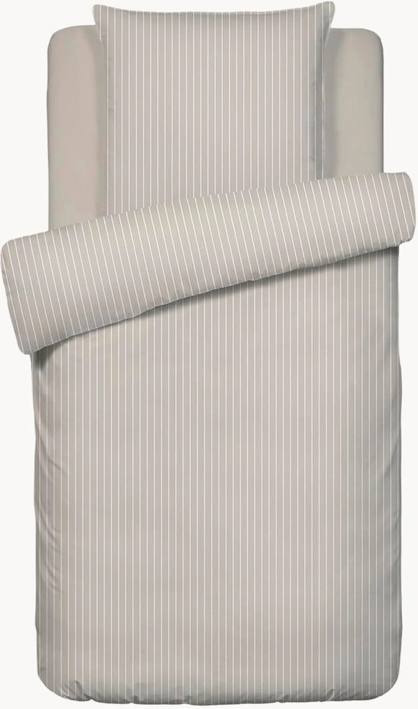 Set lenzuola in raso di cotone Rayures Élégantes, varie misure