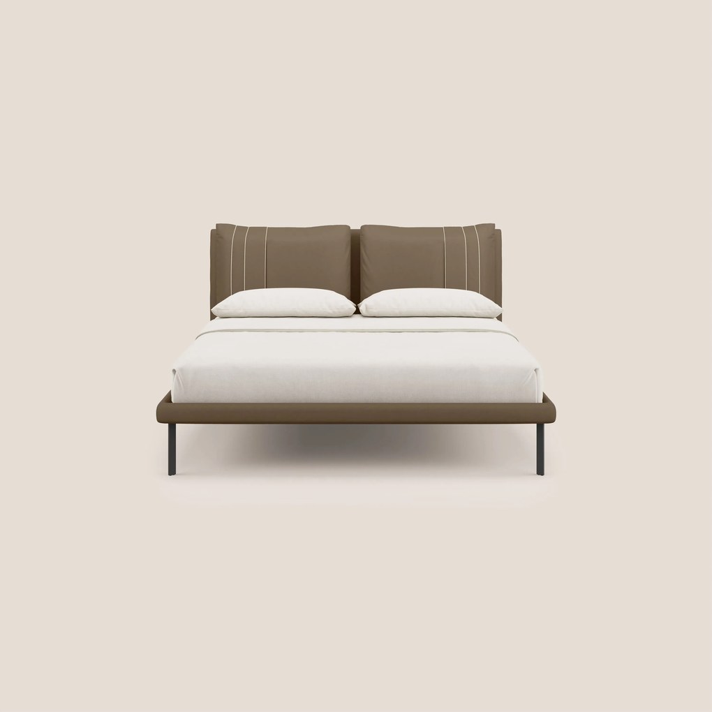 Giselle letto moderno con cuscini testata regolabili con tasche in microfibra impermeabile T11