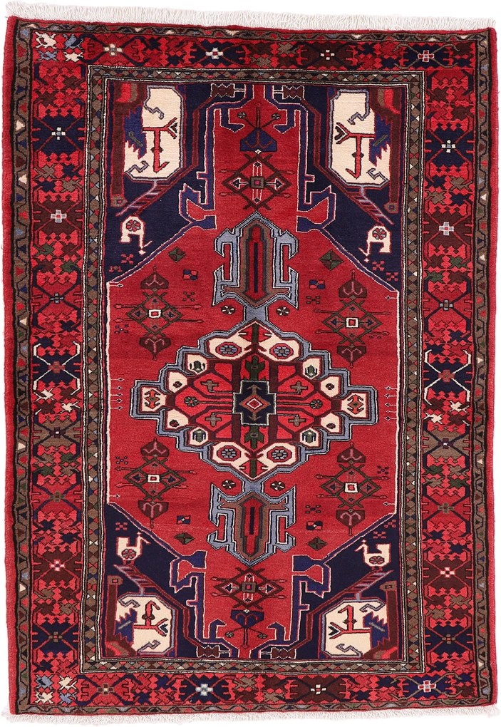 Hamedan Tappeto persiano 140x190 (Iran) Annodato A Mano