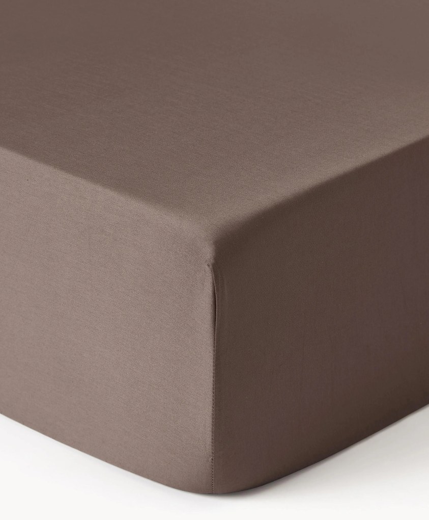 Lenzuolo con angoli in raso di cotone Comfort