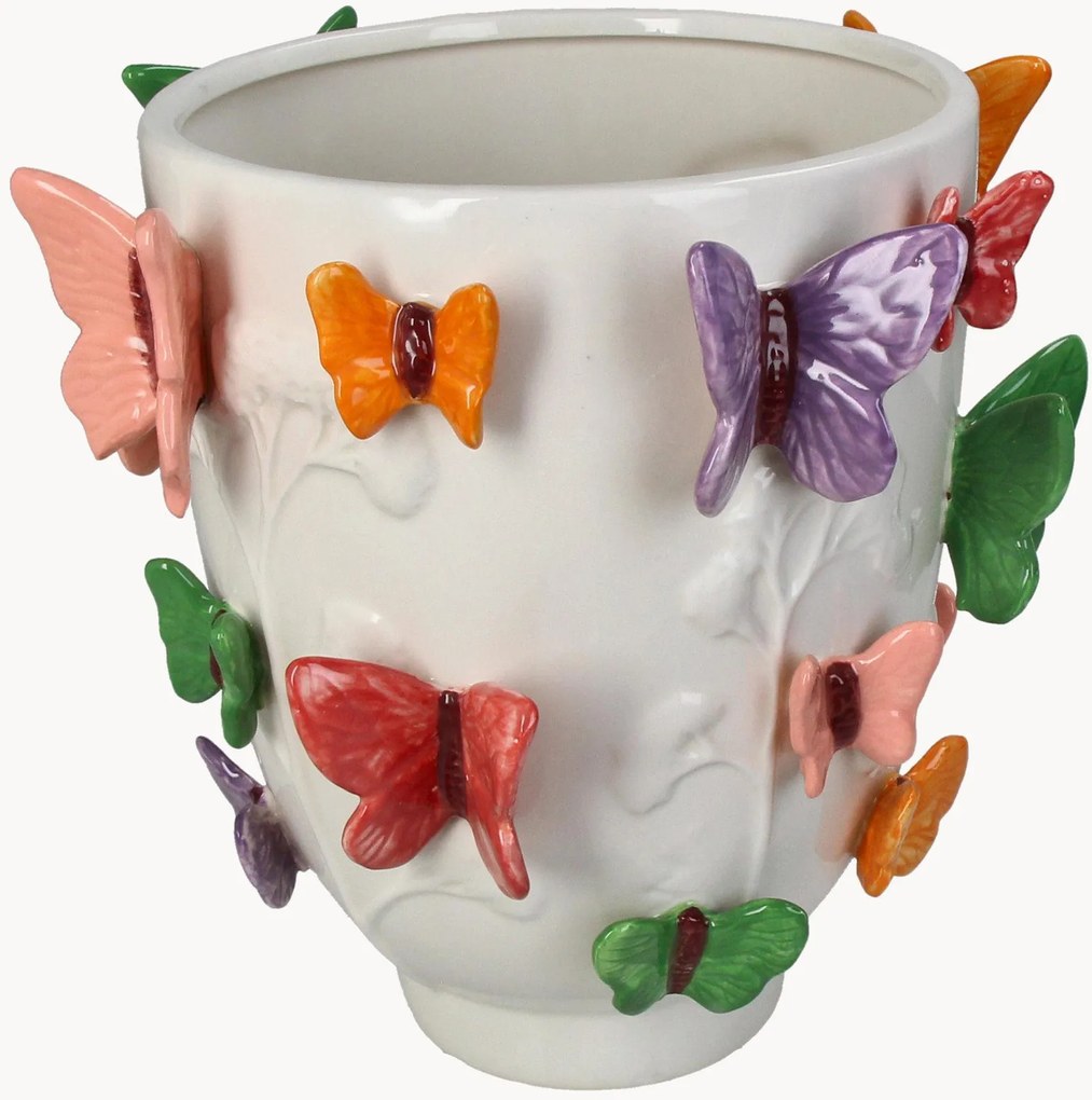 Vaso in gres Butterfly, alt. 25 cm