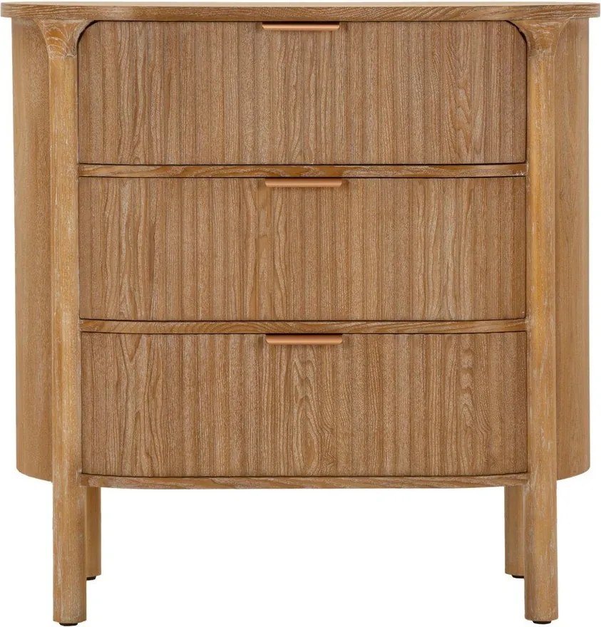 Cassettiera di colore naturale in abete massiccio 80,5x82x47 cm Gothenburg – Mauro Ferretti