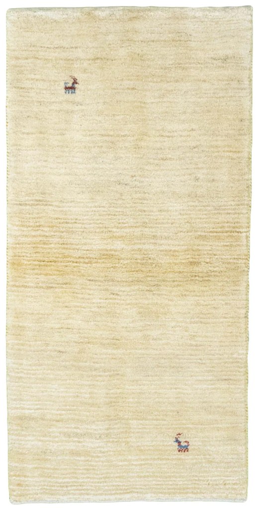 Gabbeh Tappeto persiano 70 x 140 Beige (Iran) Annodato A Mano