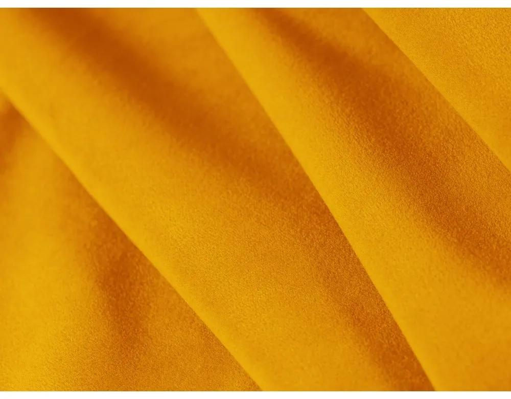 Divano in velluto giallo ocra 222 cm Kendal - Micadoni Home