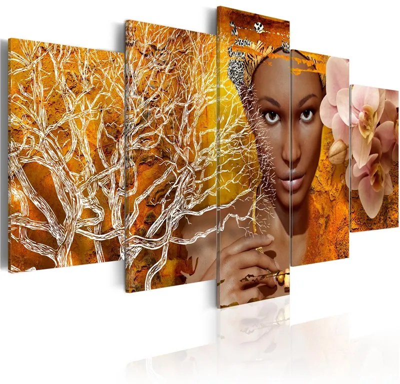 Quadro Tales from Africa  Colore Marrone, Dimensioni e Misure 100x50