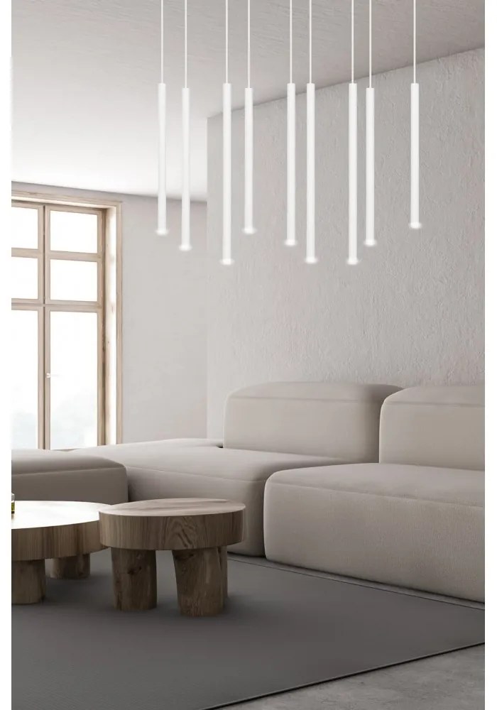 Lampada a Sospensione SELTER 9 BLACK, WHITE e GOLD Colore del corpo Bianco