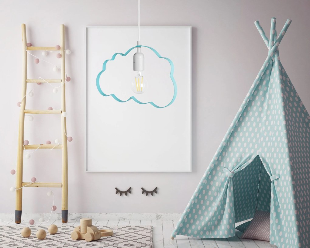 LAMPADA PENSILE NUVOLETTA AZZURRO