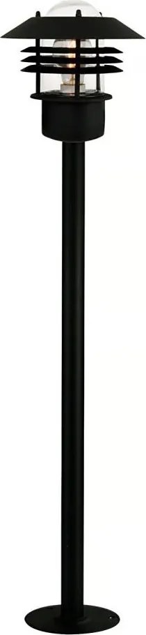 Nordlux - Lampada da esterno VEJERS 1xE27/60W/230V IP54 nera 92 cm