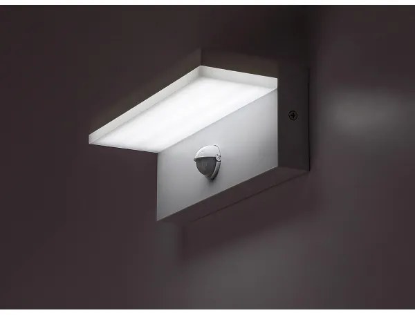 Rabalux 77116-Applique da esterno con sensore ZARAGOZA LED/9W/230V IP54  bianco