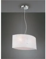 Lampadario Cucina Sospensione Vetro Chiaro Elisa 2xE27 Trio Lighting