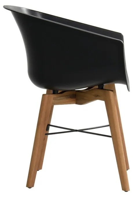 Set di 2 sedie da giardino in plastica nera Amalia - Hartman