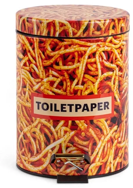 Spaghetti Toiletpaper Home Dustbin Ø20,5xH27,5 Multicolor - Seletti
