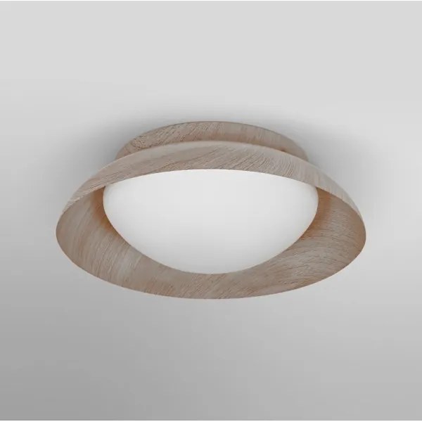 Osram - Plafoniera ORBIS MILAN 2xE27/10W/230V diam. 30,5 cm finitura effetto legno