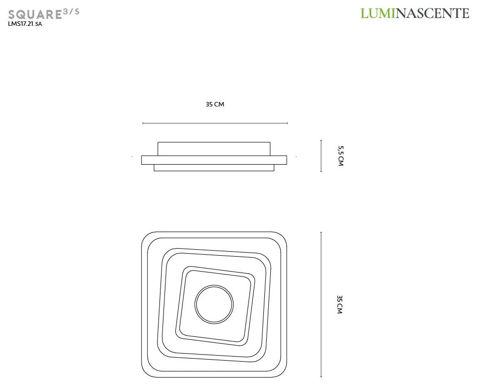 Luminescente square 3s