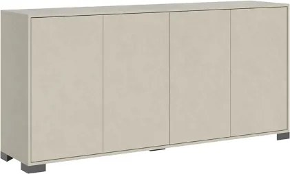 Madia in legno a 4 ante e 2 vani con ripiani 172 cm KYLA Grigio