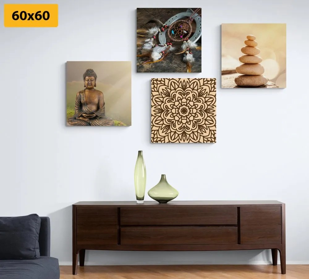 Set di quadri – Buddha armonioso