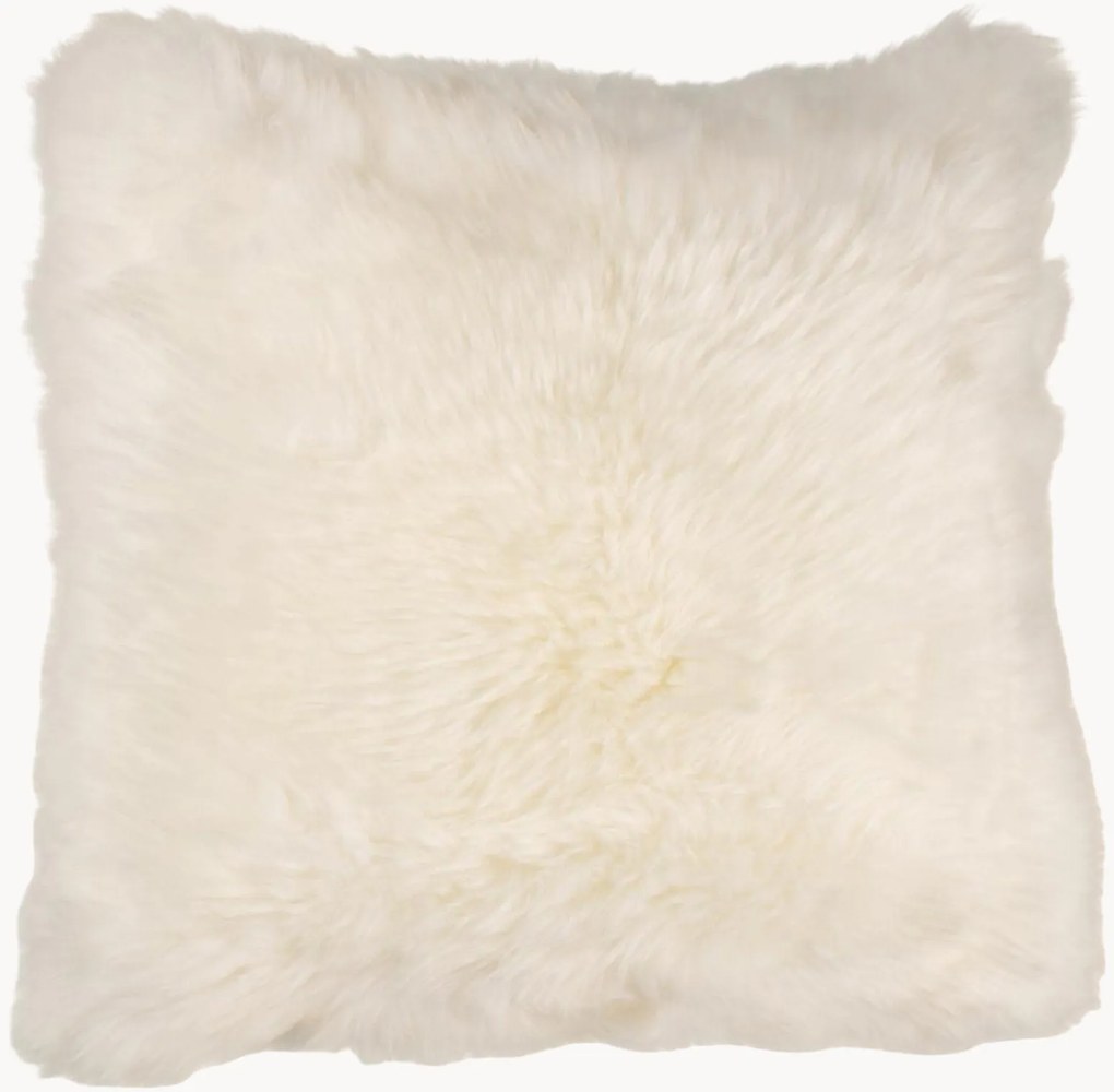 Cuscino in pelle di pecora merino New Zealand