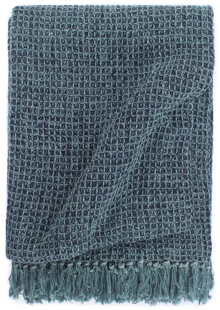 Copriletto İn Cotone 160x210 Cm Indaco /