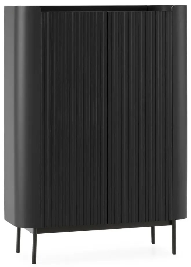 Armadietto nero 100x140x40 cm Willa – MOME