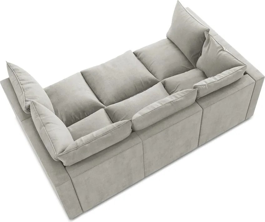 Divano grigio chiaro 255 cm Manao – Makamii