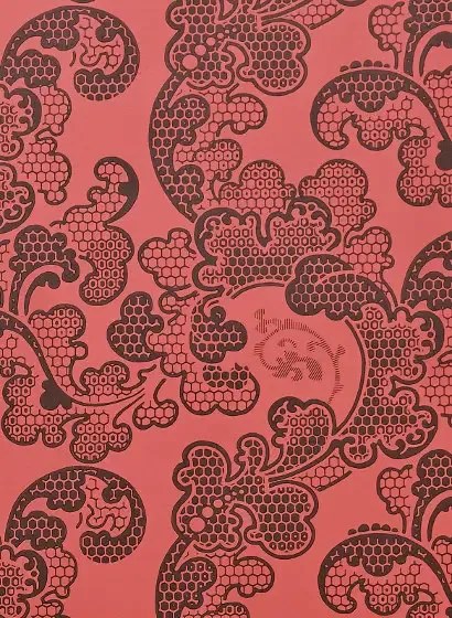 Isidore Leroy Carta da parati Eugénie - Rouge