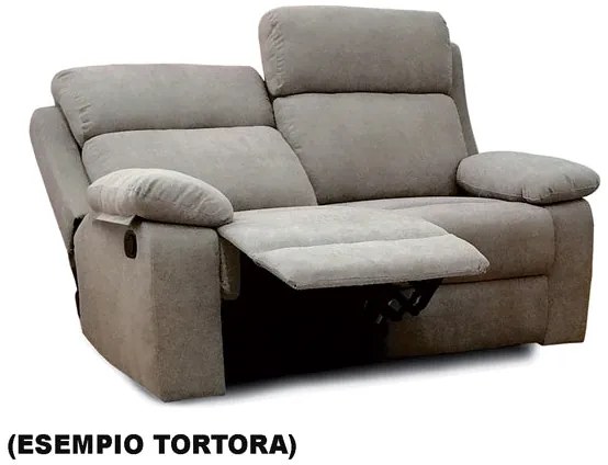 Divano Recliner 2 Posti Grigio
