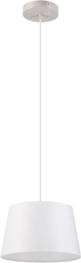 Lampadario a sospensione con cavo AIDA 1xE27/60W/230V Ø 25 cm rovere/bianco