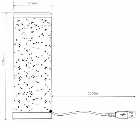 Lampada da tavolo dimmerabile LED RGBW STELLA MINI LED/5W/5V con telecomando