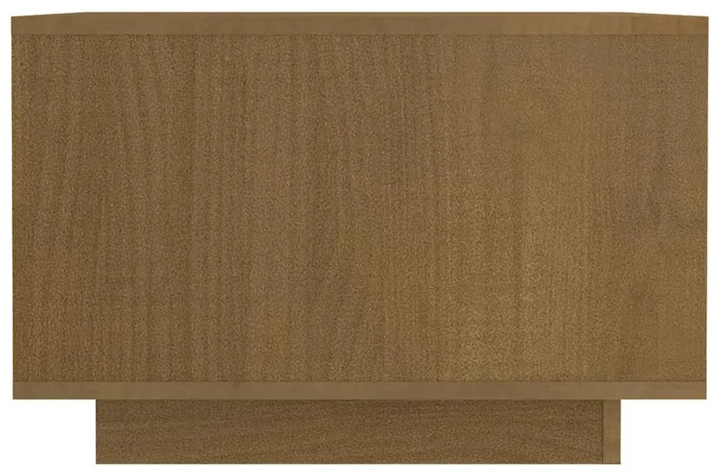 Tavolino da salotto miele 50x50x33,5 cm legno massello di pino