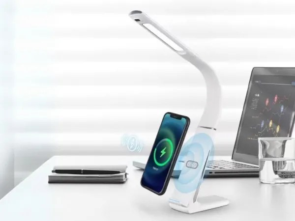 Lampada da tavolo LED dimmerabile con ricarica wireless LORD EVO LED/8W/230V bianca