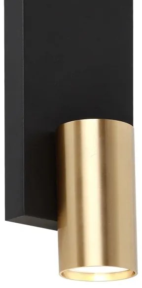 Faretto da parete GENESIS 1xGU10/8W/230V nero