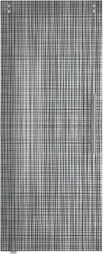 Anta per porta scorrevole esterno muro Canapa in vetro grigio, L 88 x H 215 cm spessore 10 mm, apertura sinistra