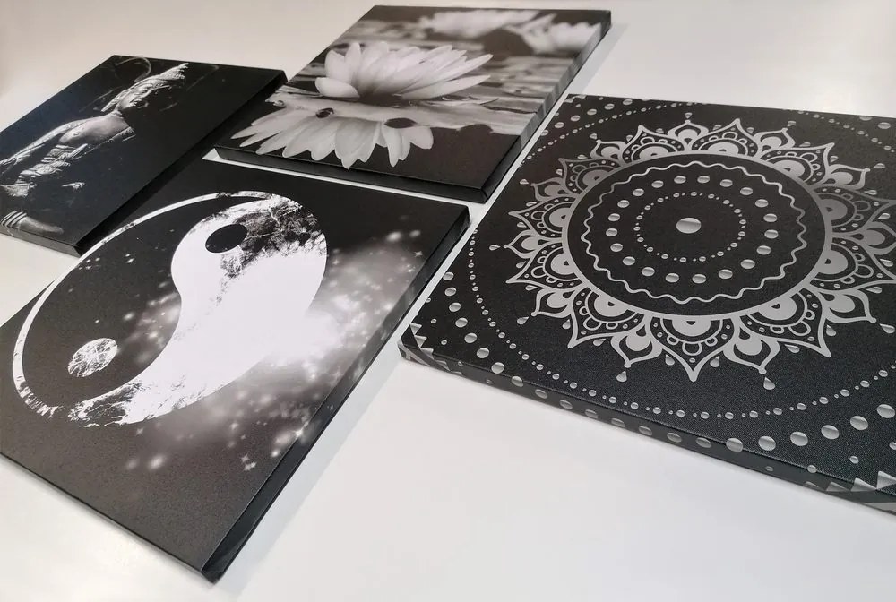 Set di quadri – Feng Shui in bianco e nero