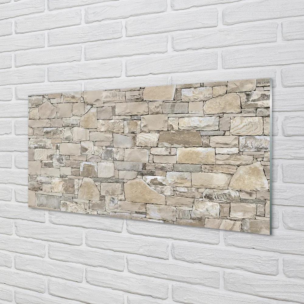 Pannello paraschizzi Muro di pietra 100x50 cm