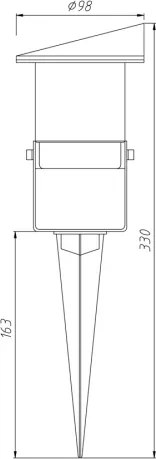 Lampada da esterno VILO 1xGU10/60W/230V IP65 nero