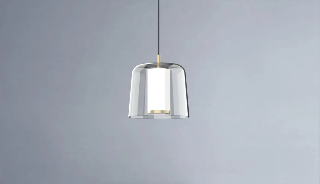 Lampadario Moderno Frieda oro paralume bianco G9 MILOOX