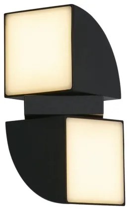 Searchlight 36150BK - Lampada da parete per esterni a LED DAKOTA 2xLED/4W/230V IP44