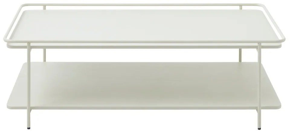 Tavolino da salotto grigio chiaro in metallo 55x110 cm Yuba – Unique Furniture