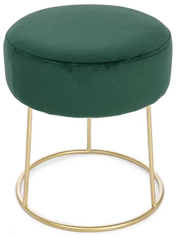 Pouf CLARISSA in velluto verde