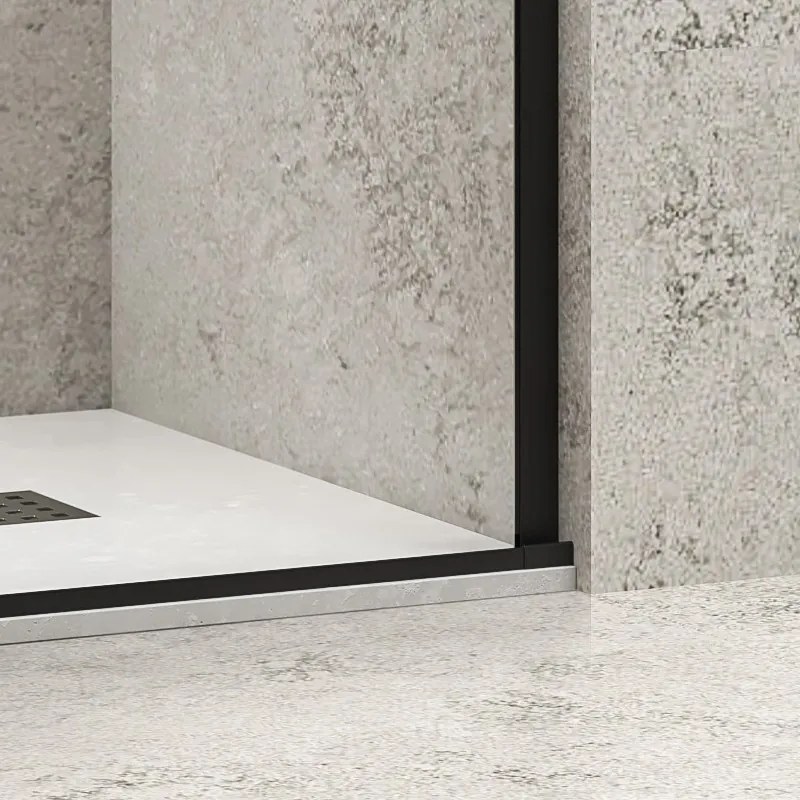 Kamalu - Box walk in scorrevole 170 cm finitura nera | KNM4000W-N