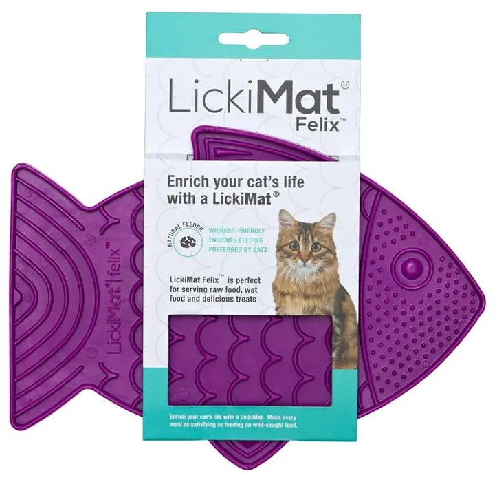 Leccapiedi per gatti Felix Purple - LickiMat