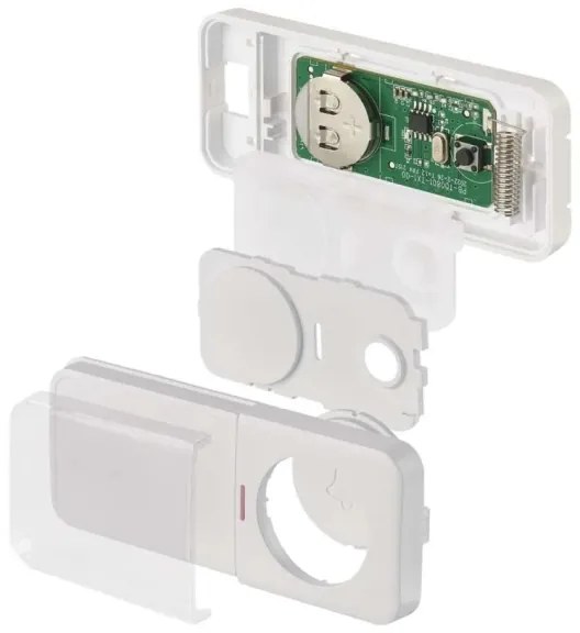 Campanello wireless da inserire nella presa 230 V con 1 batteria CR2032, bianco