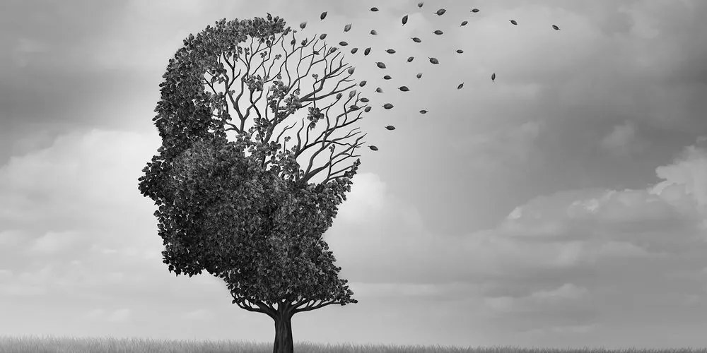 Quadro su tela – Albero in forma di volto