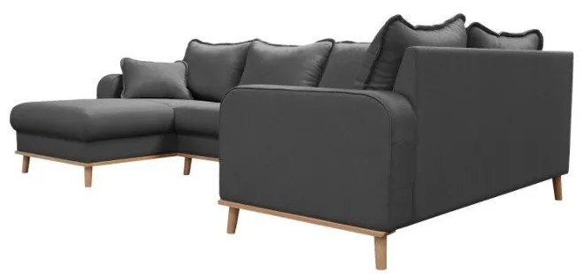 Divano angolare grigio scuro (angolo sinistro) Beata - Ropez