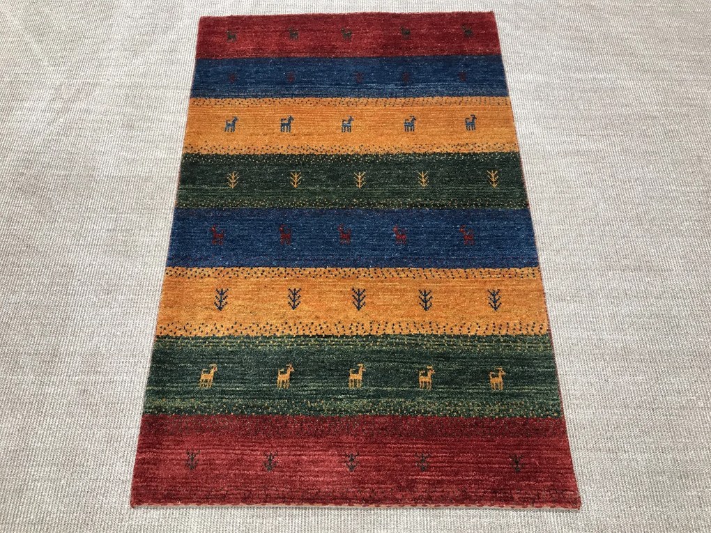 Gabbeh Tappeto 160 x 100 (Iran) Annodato A Mano